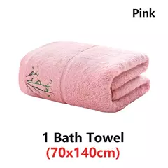 Conjunto de toalhas de fibra de bambu bordadas para adultos, alta qualidade, cor sólida, super absorvente, toalhas de banho para casa e toalhas de mão - loja online