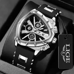 LIGE-Relógio impermeável masculino do esporte, quartzo, relógios de pulso, negócios, relógios de pulso Big Dial, Relogio masculino com caixa, original, luxo - comprar online