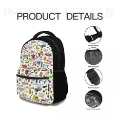 Imagem do Stranger Things High Capacity Waterproof Mochila Universitária para Meninas, Mochilas Escolares Laptop na Moda, Nova Moda, 17";;VERDADEIRO;;"Background color