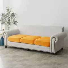 Sofá de pelúcia antiderrapante Slipcover, capa de sofá elástica para quarto, escritório, sala de estar, decoração de casa, sofá, protetor de móveis, 1pc - Wolf Magazine