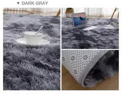 Tapete macio cinza luxuoso para sala de estar, Tapete de veludo macio, Tapete antiderrapante, Decoração de casa, Cobertor para crianças na internet
