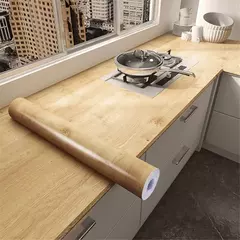 Impermeável papel de parede autoadesivo, PVC parede em rolos, armários móveis, vinil filme decorativo, grão de madeira adesivos, Home Decor - comprar online