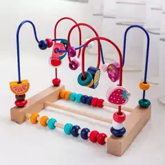Montessori bebê montanha russa brinquedos labirinto de contas de madeira, quebra-cabeça educacional para aprendizagem precoce infantil, brinquedo de matemática para criança, 2024 - comprar online
