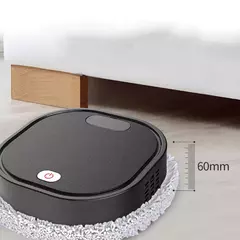 Robô de esfregão inteligente recarregável, 3 em 1, Varredura molhada seca, Aspirador Mop, Spray Cleaner, Casa na internet