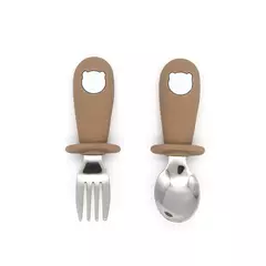 Baby Cartoon Tableware Set, Crianças Utensílio, Aço Inoxidável, Criança Louça, Talheres, Alimentação Colher, Garfo, Infantil - comprar online