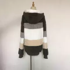 Casaco de capuz extragrande feminino com bolsos macios, streetwear quente, casaco solto, Lady Outerwear, outono, inverno, novo, 2023 - comprar online