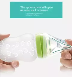 Baby's BPA Free Toddlers Training Feeding Colher de silicone macio ponta forma alimentador de mamadeira Gadgets de bebê Utensílios de bebê - Wolf Magazine