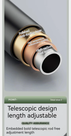 Ajustável em Aço Inoxidável Cortina de Chuveiro Rod, Clothes Drying Rack, No-Drill, Telescópico Pólo para Lavandaria, Banheiro, até 2,7 m - comprar online