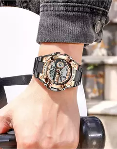 LIGE-Relógio Militar Impermeável Masculino, Digital 50m, Relógio de Pulso, LED, Quartzo, Relógio, Esporte, Masculino, Relógios Grandes - comprar online