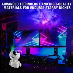 Starry Sky teto lâmpada LED para crianças, projetor de estrela, Galaxy Night Light, astronauta espaço projetor, nebulosa, quarto, presente decorativo para casa na internet