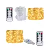 LED Copper Wire String Lights, USB a pilhas, Fairy Lights, Guirlanda para Camping, Festa de jardim, Casamento, Decoração de Natal