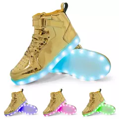 Tênis luminosos infantis, tênis de LED com sola luminosa, sapatos iluminados para crianças, meninos e meninas, tamanho 25-40 - comprar online