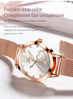 OLEVS-Relógio de pulso quartzo japonês feminino, relógios impermeáveis, pulseira de aço inoxidável, vestido fashion, luminoso Diamond face, relógio feminino - loja online