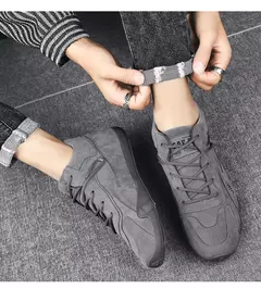 Esportes ao ar livre dos homens caminhadas sapatos quatro temporada novo anti deslizamento conforto sapatos de trabalho moda juventude casual sapatos na moda tênis masculinos - comprar online