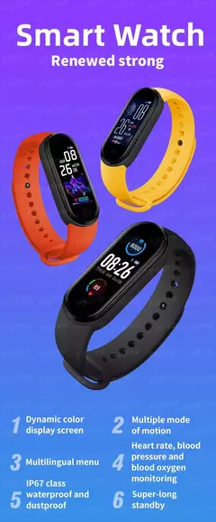 Relógio inteligente digital para homens e mulheres, bluetooth, rastreador de fitness, esporte, freqüência cardíaca, pressão arterial, android, ios, novo - comprar online