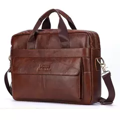 Bolsas casuais de couro genuíno para homens, sacos para laptop, sacos masculinos de viagem de negócios, bolsa de ombro masculina