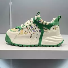 Imagem do Primavera outono novos tênis masculinos de luxo alto fundo grosso juventude sapatos casuais confortáveis duráveis respirável tênis de corrida esportes