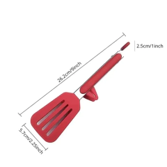 9 polegadas vermelho com suporte clipe de comida de silicone na cozinha resistente a altas temperaturas anti escaldante clipe de churrasco