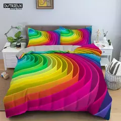 Psicodélico Impressão Digital Conjunto de cama para adultos, 3D Capa de edredão, microfibra, solteiro, rainha, rei, gêmeo, tamanho completo - comprar online