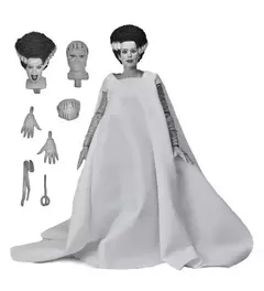 Neca figura noiva de frankenstein figura 1931 mary shelley acessório mesa de laboratório conjunto figuras de ação coleção modelo brinquedos boneca - comprar online