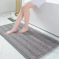 Tapetes De Banheiro Olanly Chenille, Tapete de Banho Antiderrapante, Shaggy Macio, Super Absorvente, Grosso, Lavável à Máquina na internet