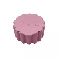Portátil Silicone Baby Snack Box, Caixa De Comida De Cor Sólida, Baby Snack Container com Tampa, Baby Stuff - loja online