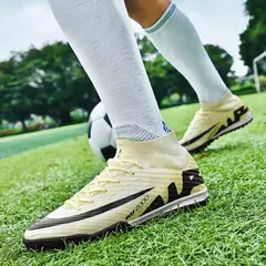 Sapatos de futebol masculino de sola FG, sapatos de gramado ao ar livre, grampos longos especiais, botas esportivas de equipe superior alta, resistência ao desgaste, tamanho 36-45 - Wolf Magazine