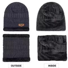 Chapéu coral de veludo masculino e feminino, boné de malha, protetor de pescoço, cachecol, cachecol, exterior, equitação, quente, espessamento mais, inverno - comprar online