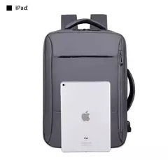 Imagem do Mochila impermeável de grande capacidade para homens Carregamento USB Bagpack para laptop masculino Mochila de viagem de negócios