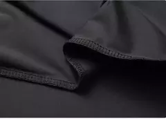 Imagem do Camisa de spandex fina de manga comprida masculina, manga curta, elástica alta