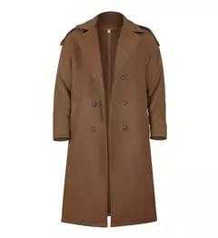 Imagem do Jaqueta vintage de gola virada para baixo masculina, casacos longos, roupas casuais misturadas, lavável, simples, quente, Inverno, 2024