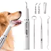 Dispositivo de cálculo de dente de cachorro, escova de dentes ultrassônica elétrica, raspador de dente de animal de estimação, ferramenta de limpeza de placa, kit de cuidados dentários para cães e gatos