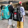 Saco de ginástica esporte impermeável para homens, mochila de viagem grande, skate para ombro, treino crossbody, laptop, seco, molhado, mochilas escolares