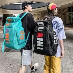 Saco de ginástica esporte impermeável para homens, mochila de viagem grande, skate para ombro, treino crossbody, laptop, seco, molhado, mochilas escolares