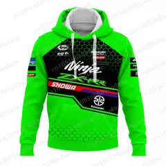 Moletons com capuz masculino e feminino, Forças de Corrida Kawasaki, Esportes Radicais, Nova Edição, 2024 - loja online