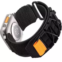 Imagem do Pulseira de nylon para Apple Watch, pulseira esportiva tática para iWatch Ultra 2 Series 9 8 7 6 SE 5 4, 49 45 44 42mm 40 41 38 Pulseira