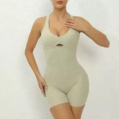 Imagem do Macacão rosa push up feminino, roupa de ginástica, macacão fitness, roupas esportivas de ioga, conjunto de treino 2024