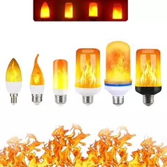 Imagem do Emulação LED Dinâmica Flame Light, Lâmpada De Milho, Lâmpada De Efeito Flickering, Lâmpadas Criativas, Decoração De Casa, E14, E27, B22, AC 85-265V