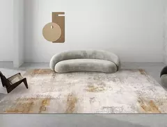 Tapete abstrato antiderrapante para sala de estar, decoração moderna, tapetes