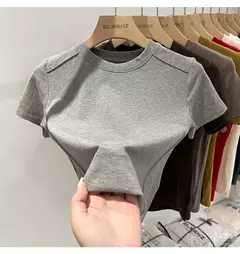 Aossviao verão branco camiseta de algodão feminino de manga curta estudante versátil solto meia manga camiseta harajuku tendência superior