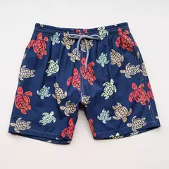 Marca masculina Vilebre Beach Board Shorts, Tartarugas Swimwear, Shorts de Surf Esportivo, Alta Qualidade - Wolf Magazine