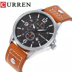 Curren-Relógio Quartz Masculino, Relógios de Fábrica, Moda de Luxo, Relógio de pulso casual, Data Watch - Wolf Magazine