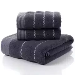 Conjunto de toalha de praia de banho verde bambu para adultos, rosto, mão, esporte, banheiro, 35cm x 75cm x 2pcs, 70cm x 140cm, 1 conjunto, conjunto de 3 - Wolf Magazine