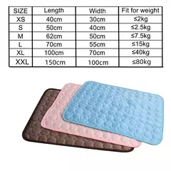 Esteira refrescante para cães pequenos e grandes, cama durável para animais, cobertor de gelo de verão, acessórios para cães e gatos, extra grande