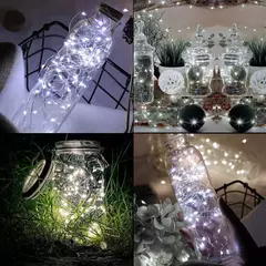 LED Botão Bateria Light String, Fairy Lights, Decoração de Jardim, Guirlanda, Natal, Casamento, Ano Novo, Quarto, Sala de estar - Wolf Magazine