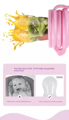 Chupeta alimentador de frutas infantis Brinquedos de dentição Alimentador de alimentos frescos Mamilo de frutas Bolsas de silicone para crianças pequenas, crianças, menino, menina - loja online