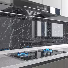 Papel de parede autoadesivo de mármore, Oil Proof, Adesivos em rolos para cozinha, Impermeável, Papel de contato para parede do banheiro - Wolf Magazine