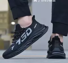 Calçado esportivo masculino casual de malha leve, respirável, legal, correndo, sola macia, confortável, antiderrapante, moda masculina, verão - Wolf Magazine