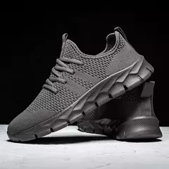 Sapatos esportivos casuais masculinos respirável verão luz sola macia conforto tênis de corrida ao ar livre moda estudante malha plus size tênis - comprar online