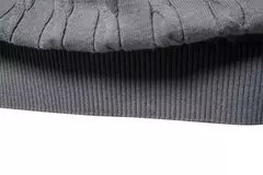 AIOPESON-Suéteres masculinos de algodão bordados em girafa, pulôver com gola redonda, clássico estampado torção, malha masculina - comprar online